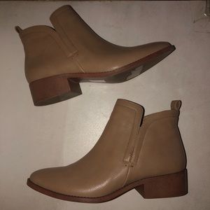 Forever 21 Beige Ankle Booties